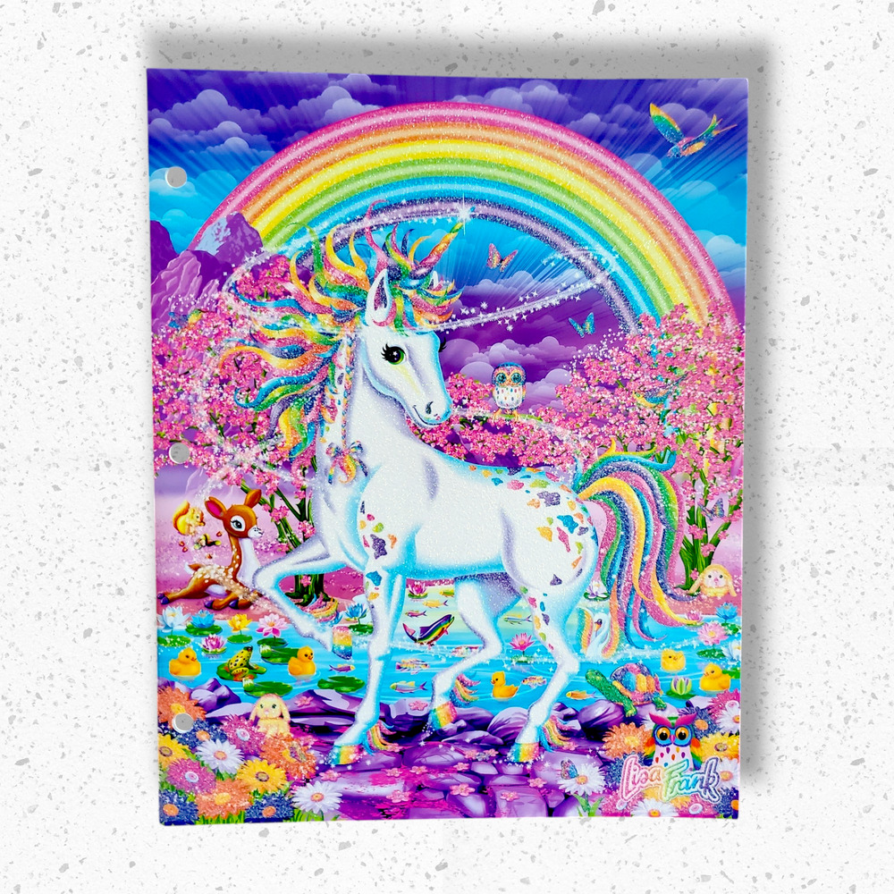 Lisa Frank Rainbow Majesty the Unicorn Pocket Folder 2020 Edition